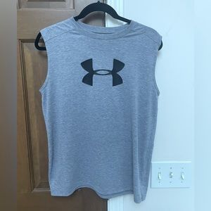 Under Armour Heat Gear gray sleeveless tank